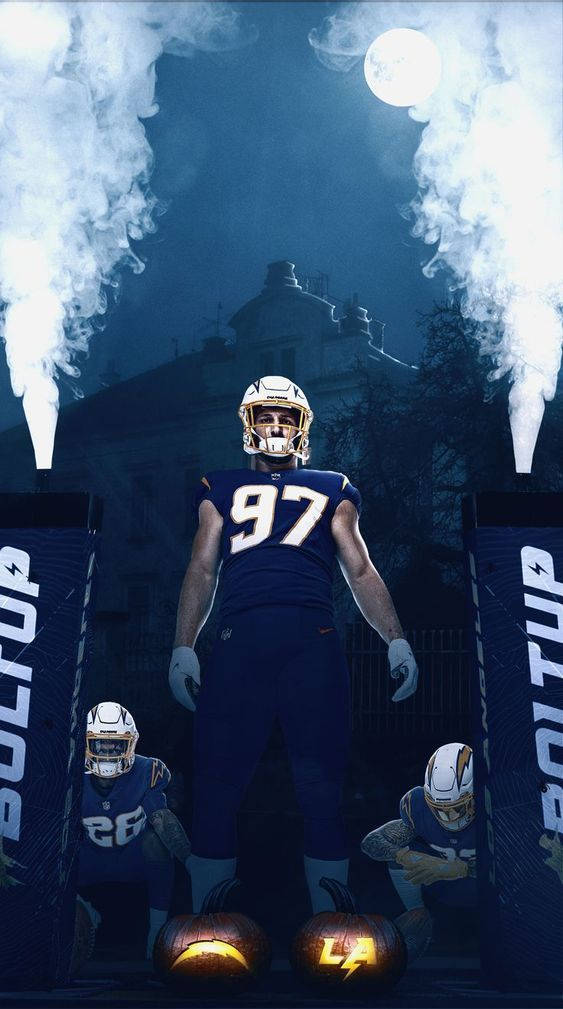 Joey Bosa NFL Wedstrydtoetrede Muurpapier