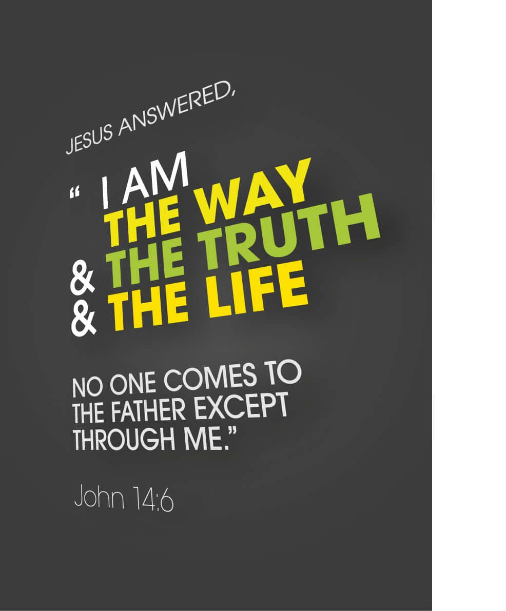 Johannes 16 - Ek is die weg en die waarheid en die lewe Muurpapier