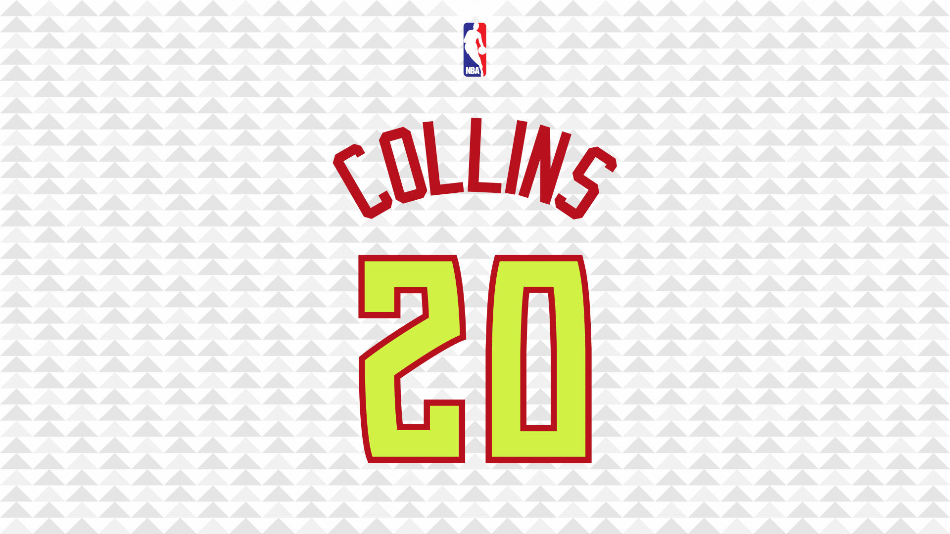 John Collins Spelernommerplakkaat Muurpapier