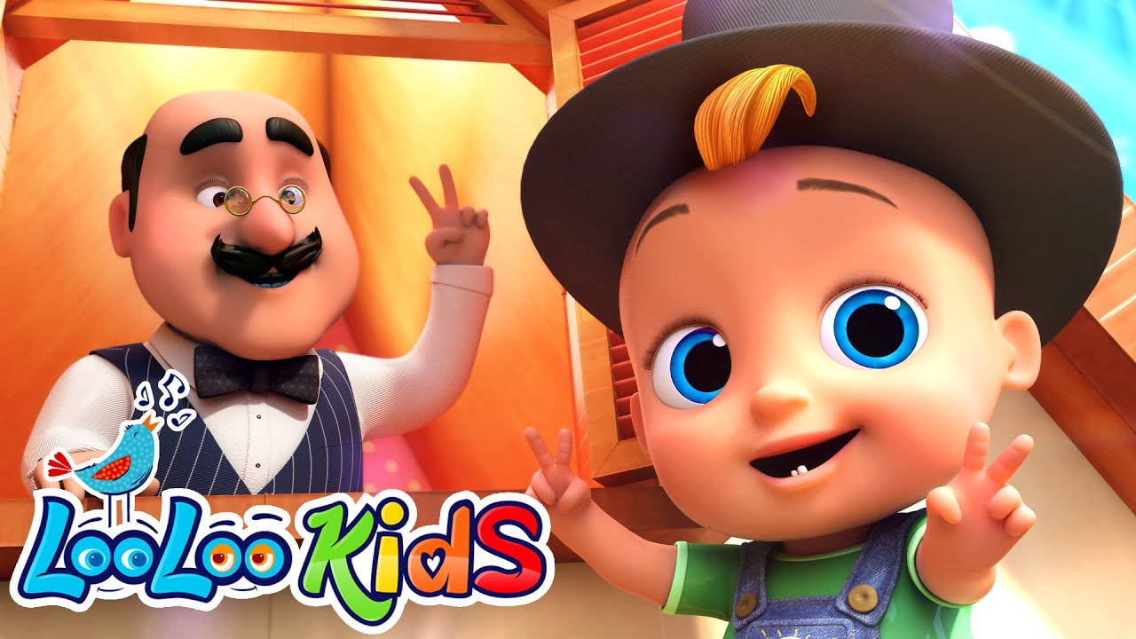 Johnny met 'n Hoed Looloo Kids Muurpapier