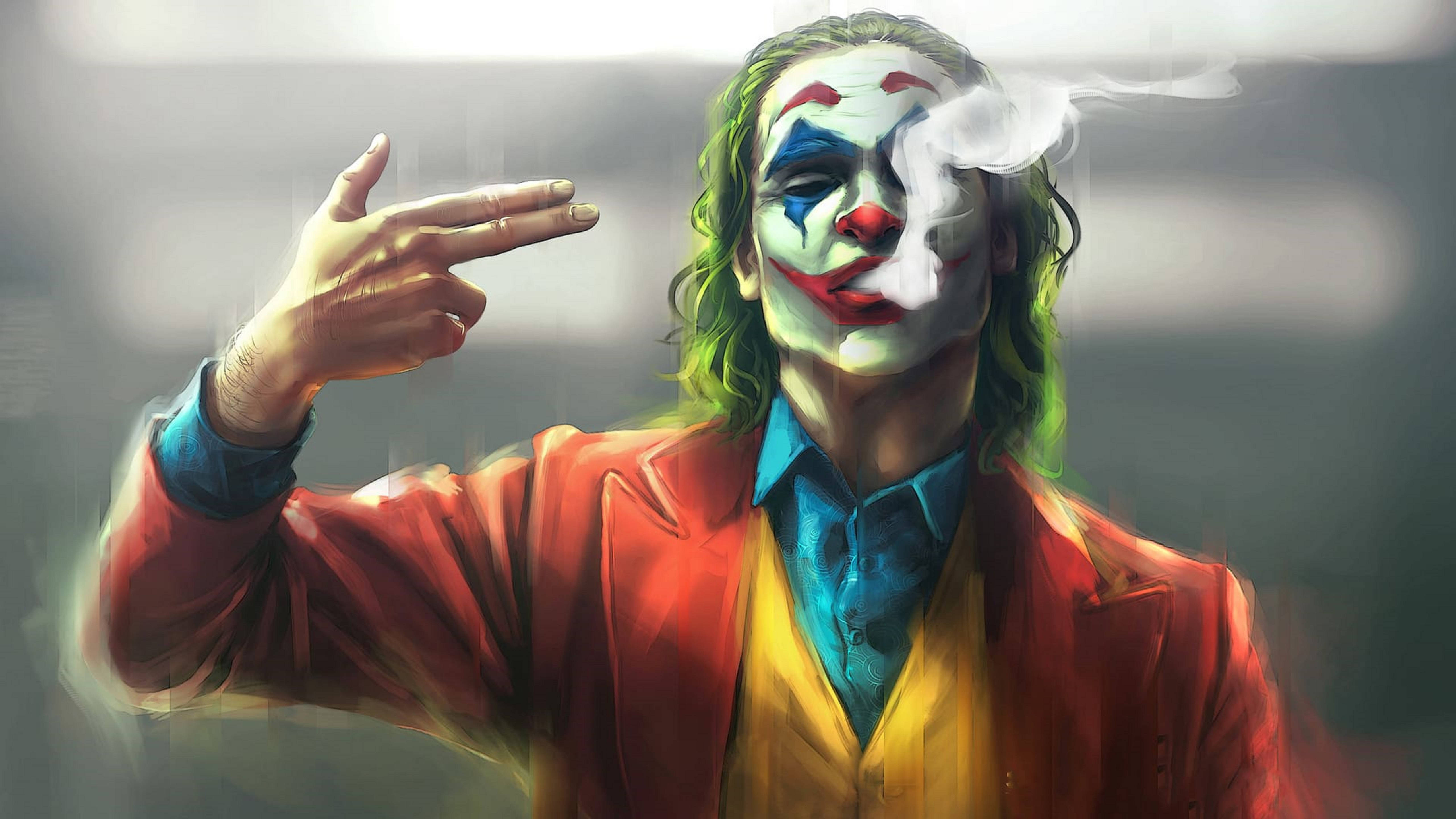 Joker 2019 Rook Skildery Muurpapier
