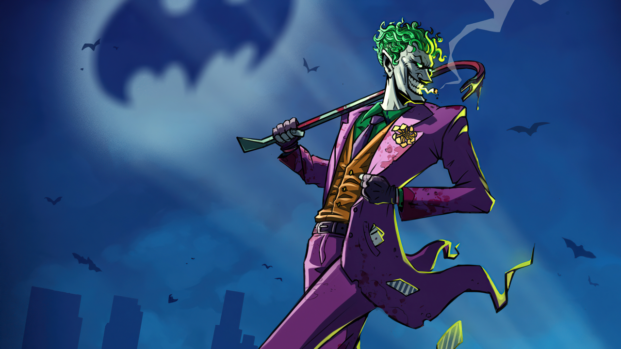 Joker-agtergrond Muurpapier