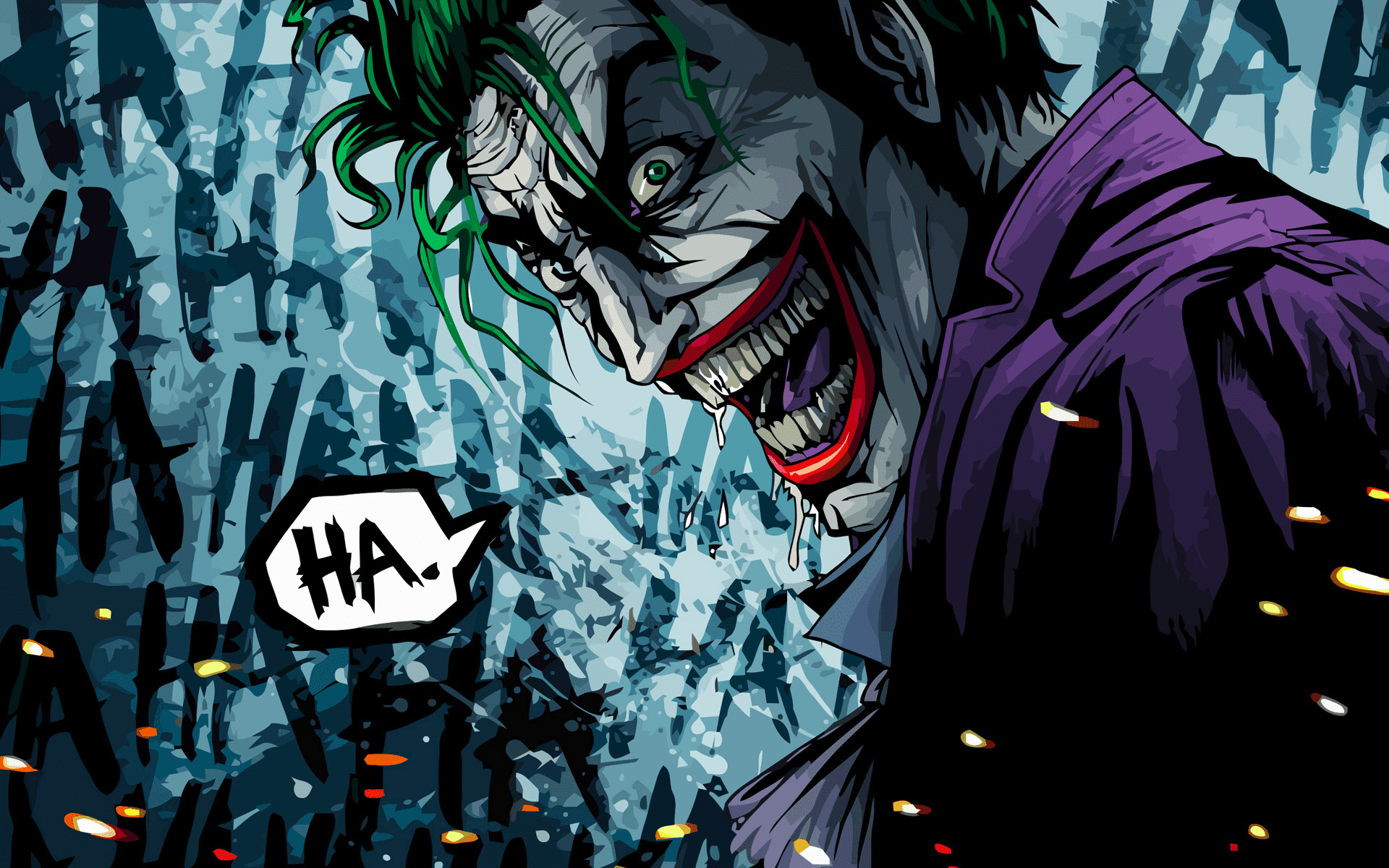 Joker-agtergrond Muurpapier