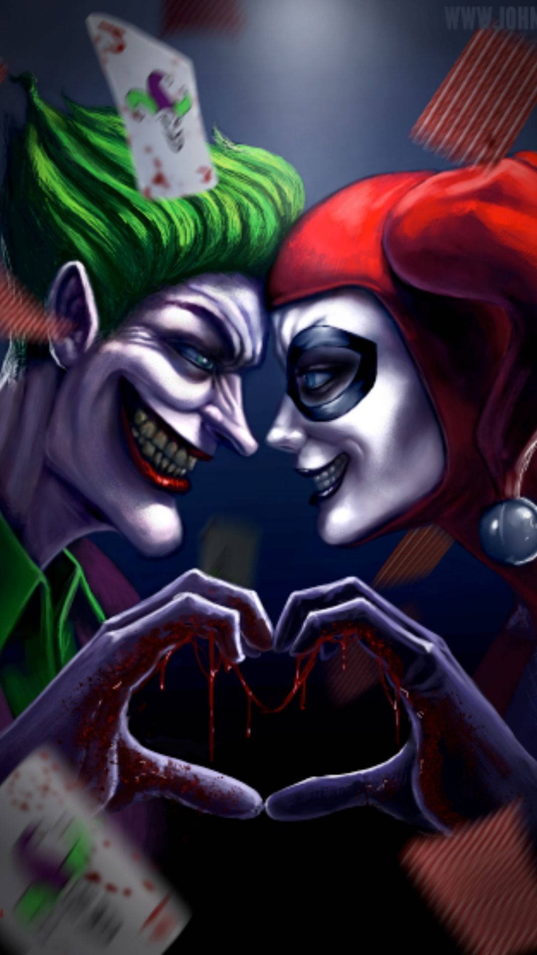Joker en Harley Quinn Agtergrond