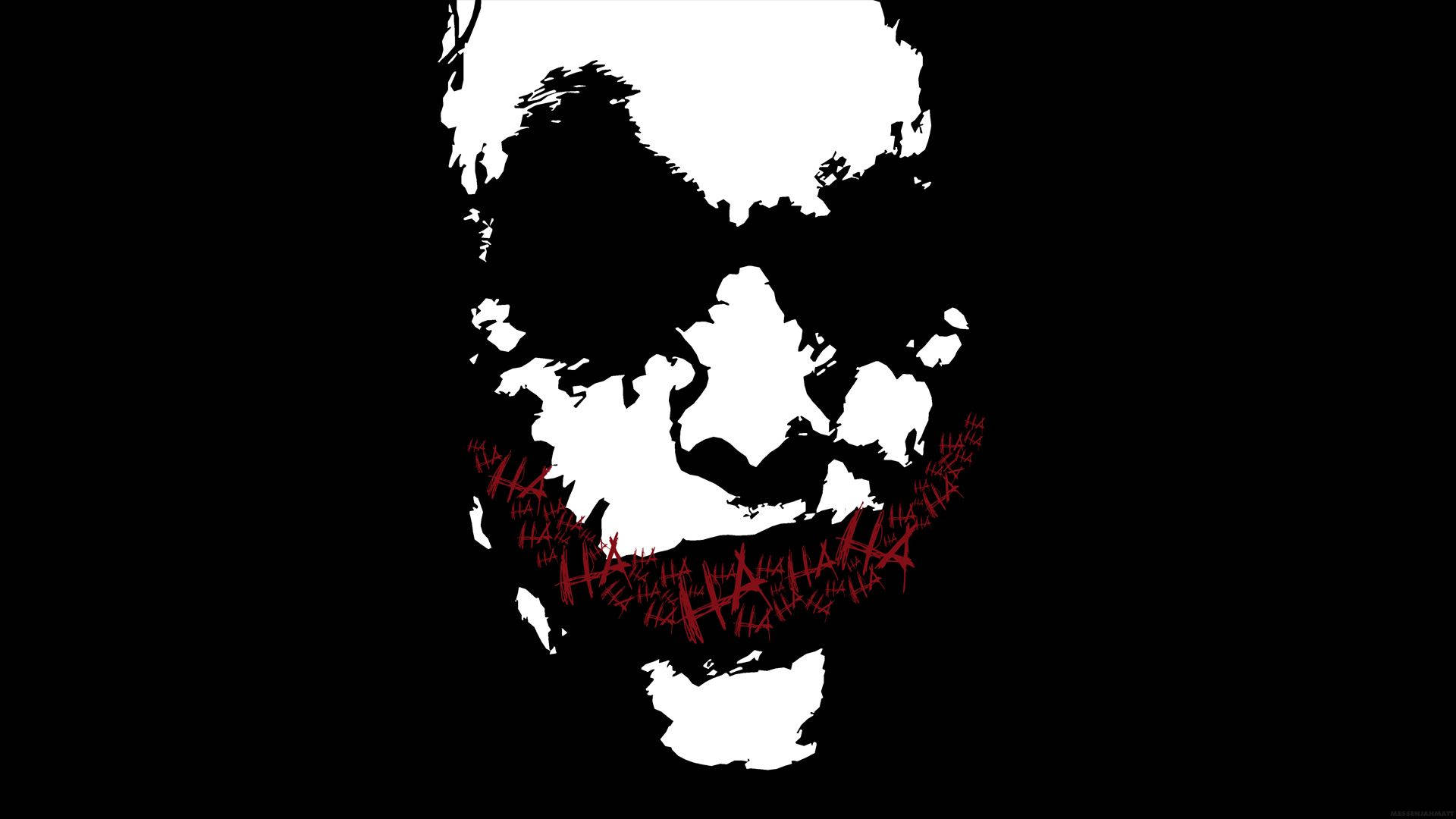 Joker Minimalistiese Kuns Agtergrond