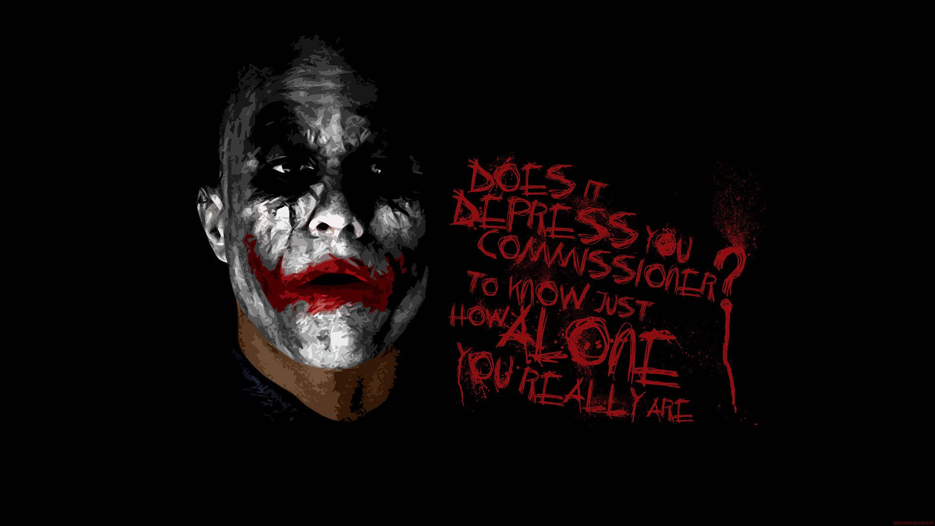 Joker Praat Met Kommissaris Agtergrond