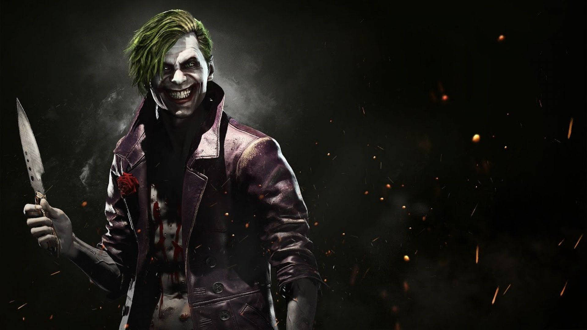 Joker Sinistere Grynslag Muurpapier