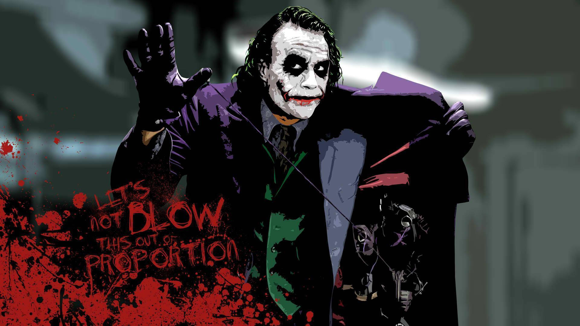 Joker wat Dinge Opblaas Agtergrond