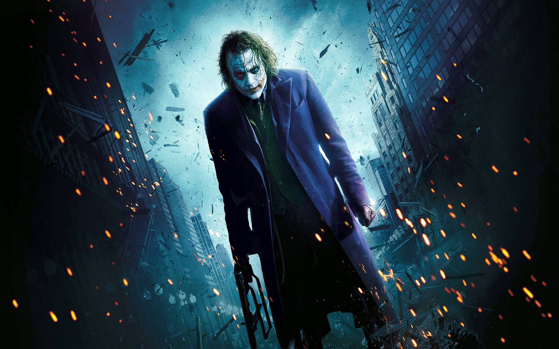 Joker wat Gotham Brand Agtergrond