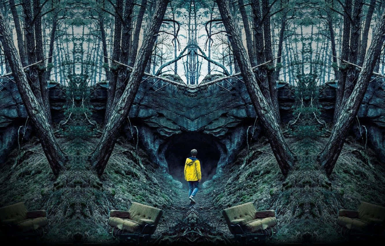 Jonas in die Bos-toneel uit die Dark Netflix Oorspronklike Reeks Muurpapier