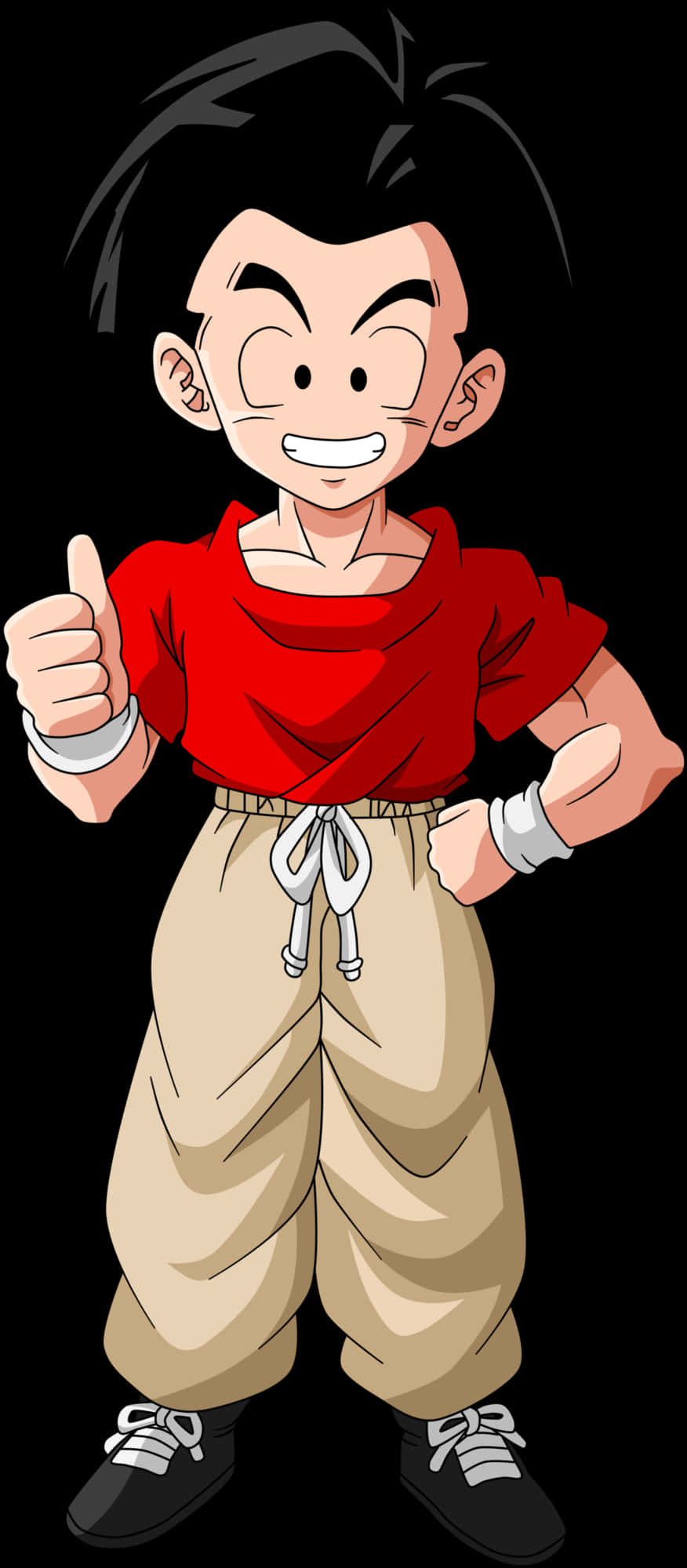 Jong Goku se Duim Omhoog Muurpapier