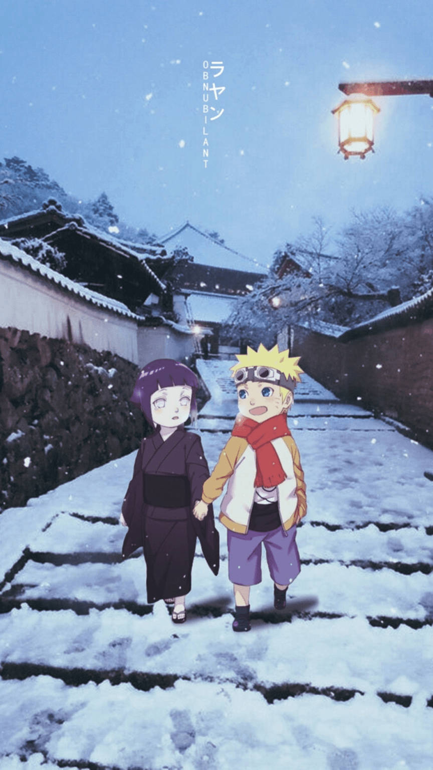 Jong Naruto en Hinata Estetika Muurpapier