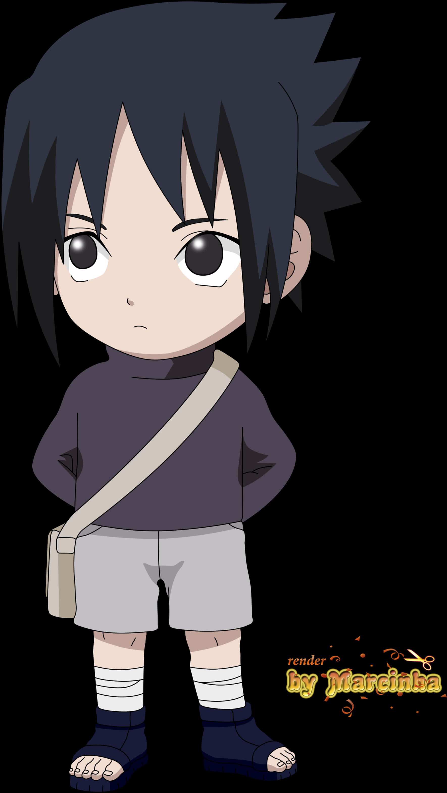 Jong Sasuke Uchiha - Anime Karakter Muurpapier
