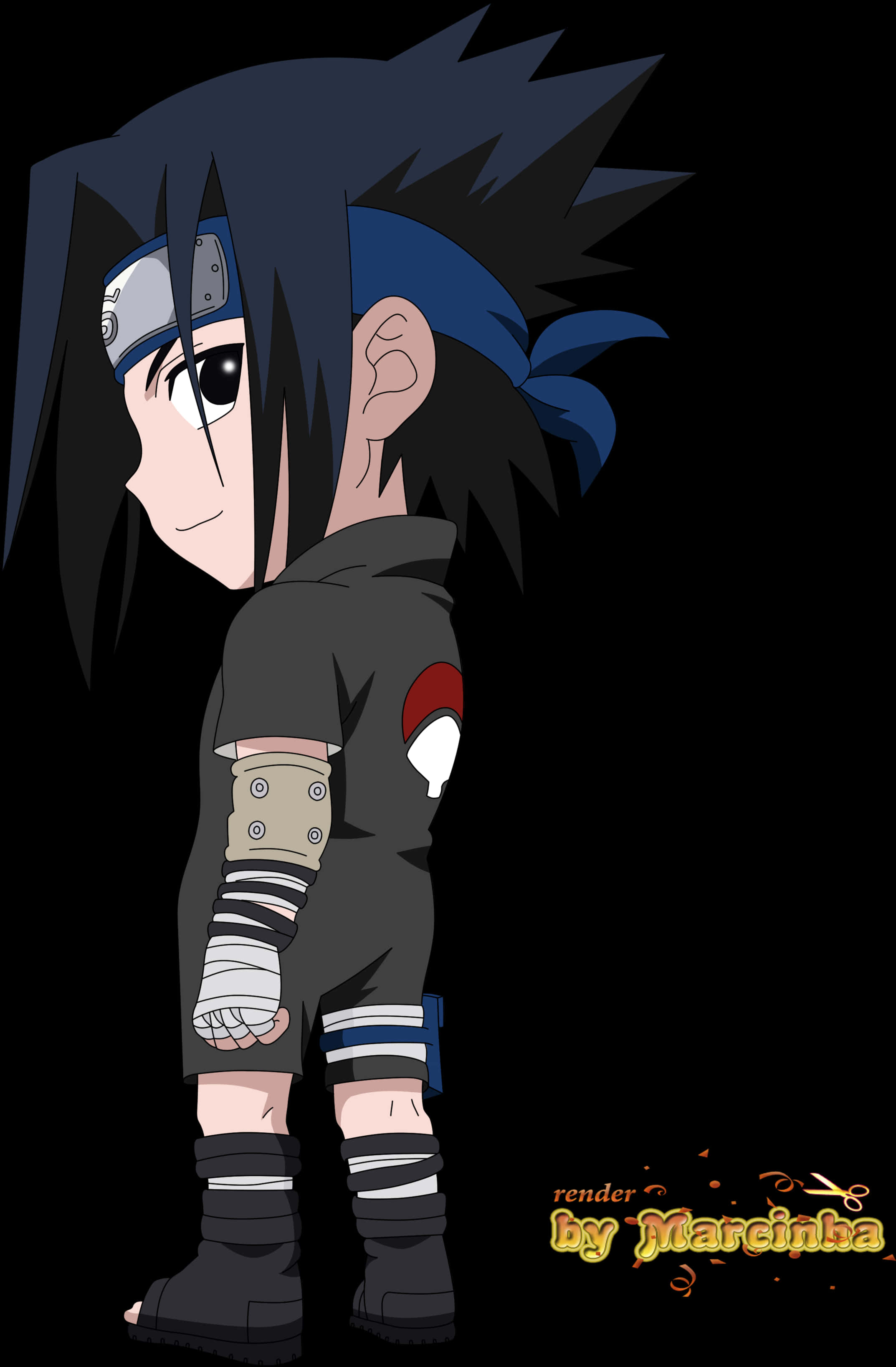 Jong Sasuke Uchiha Anime Karakter Muurpapier