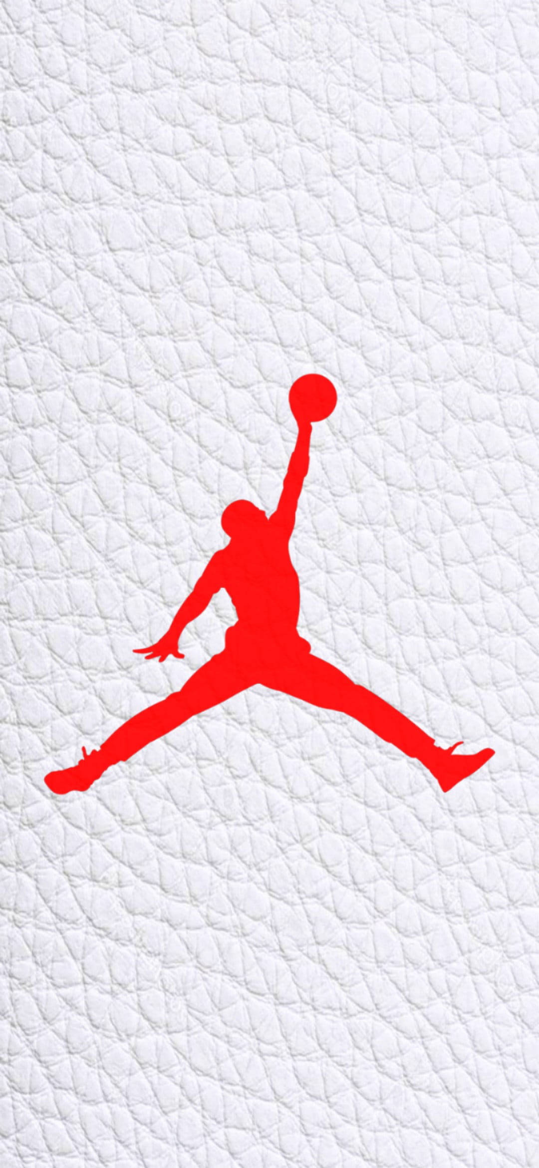 Jordan-logo Wit Leerdoek Muurpapier
