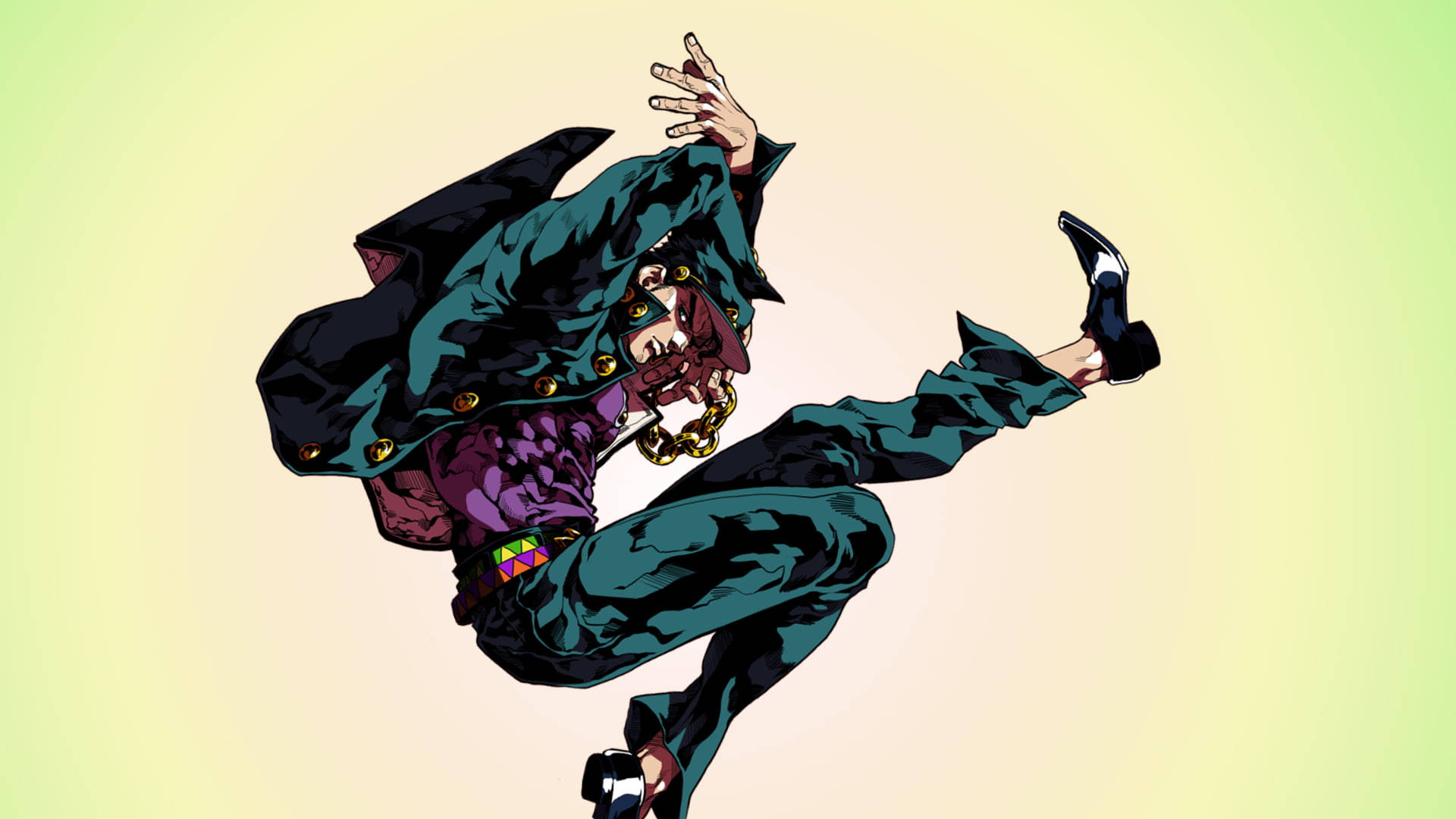 Jotaro Kujo Anime Dans Muurpapier