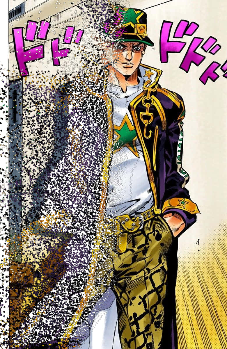 Jotaro Kujo Styliese Posisie Muurpapier