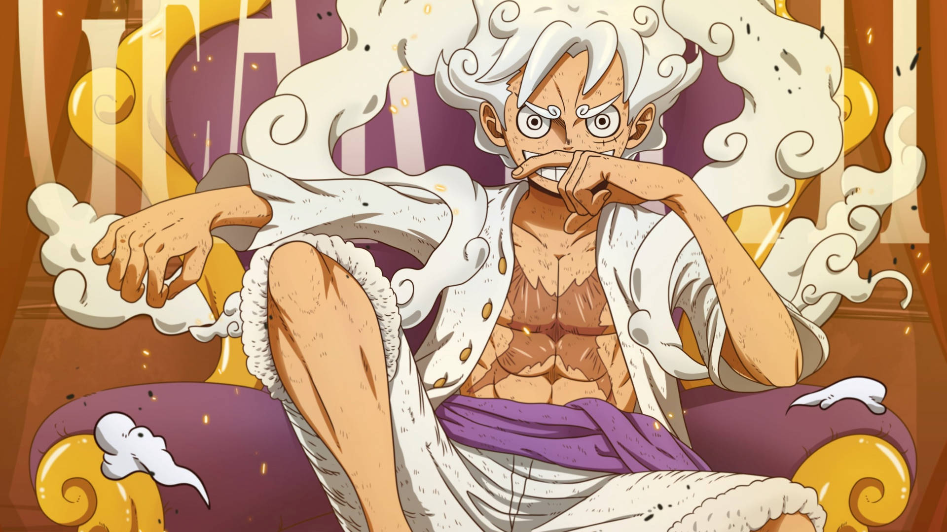 Joy Boy Luffy Cool Houding Muurpapier