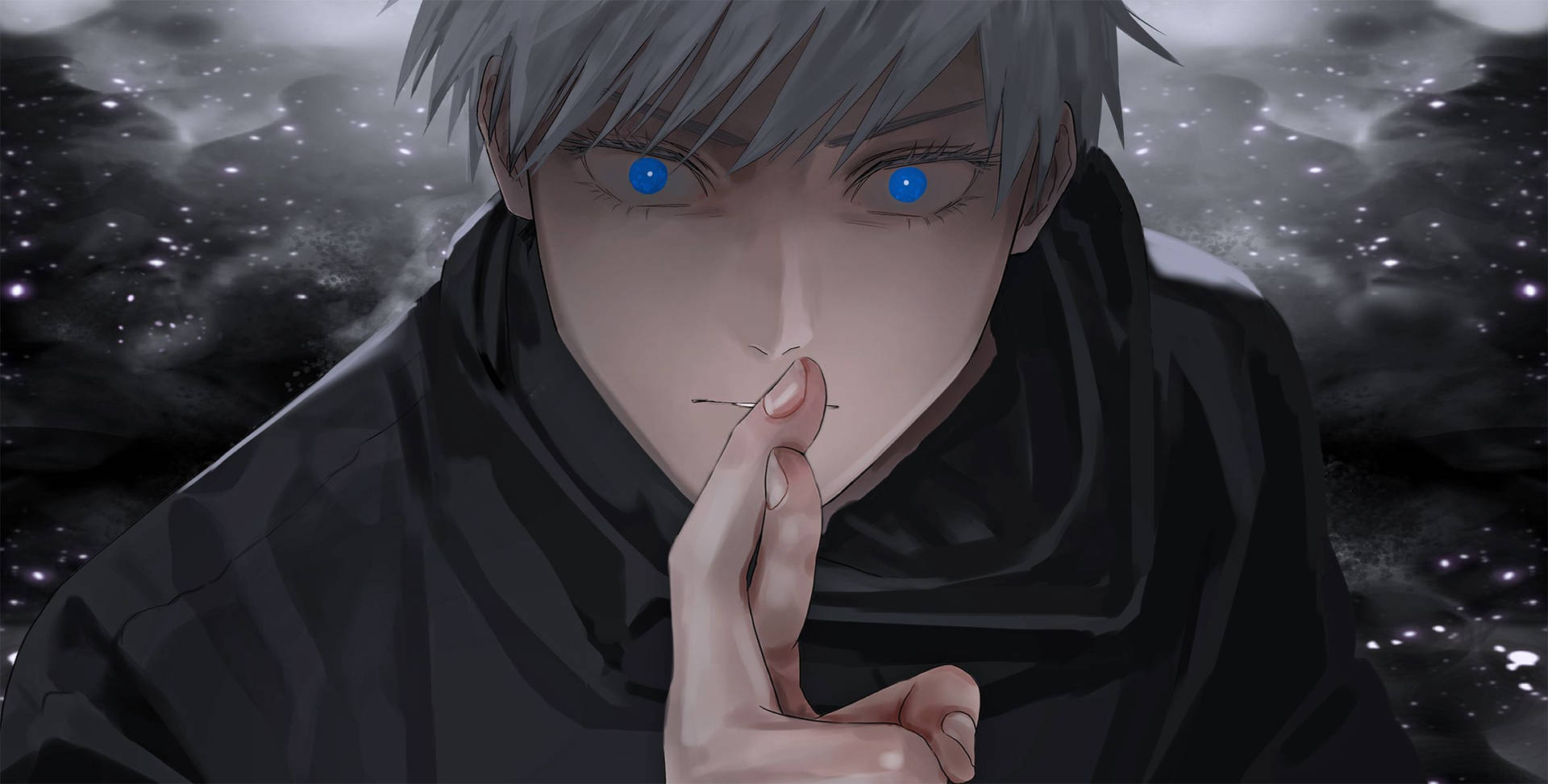 Jujutsu Kaisen Gojo domein uitbreiding HD agtergrond — Jujutsu Kaisen Muurpapier