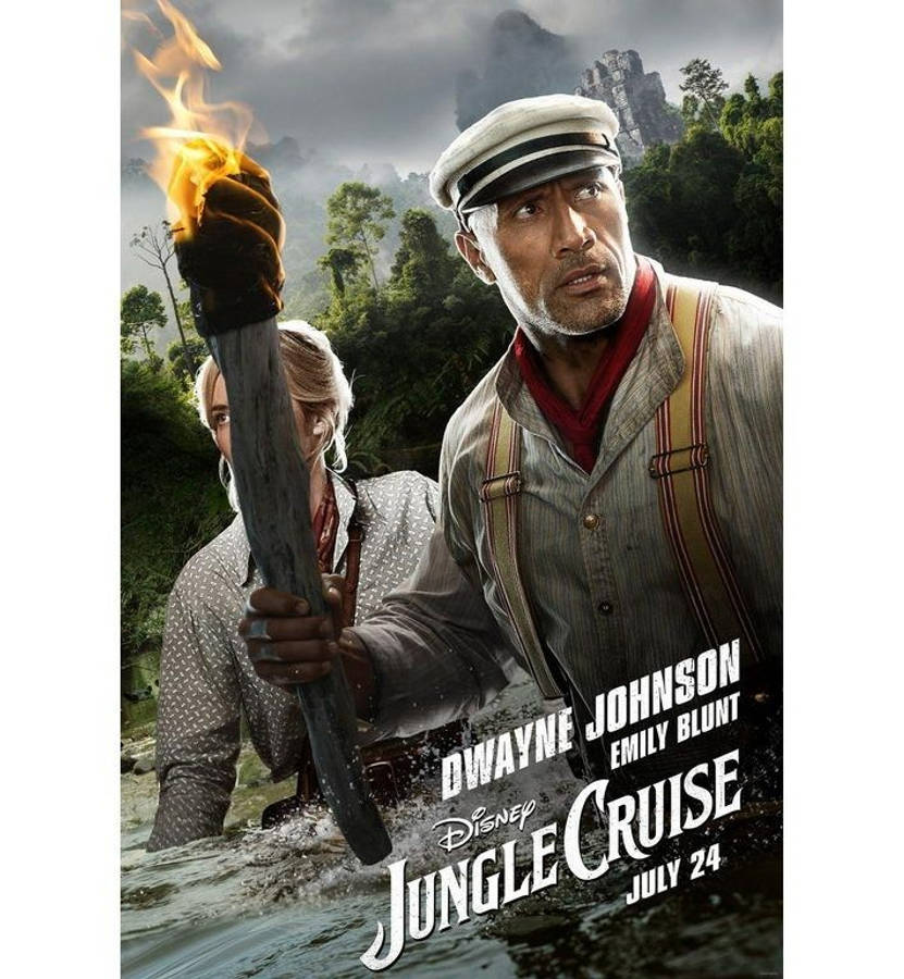 Jungle Cruise 2021 Filmplakkaat Muurpapier