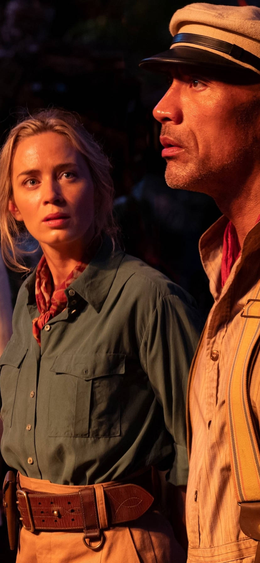 Jungle Cruise 2021 Frank en Lily Muurpapier