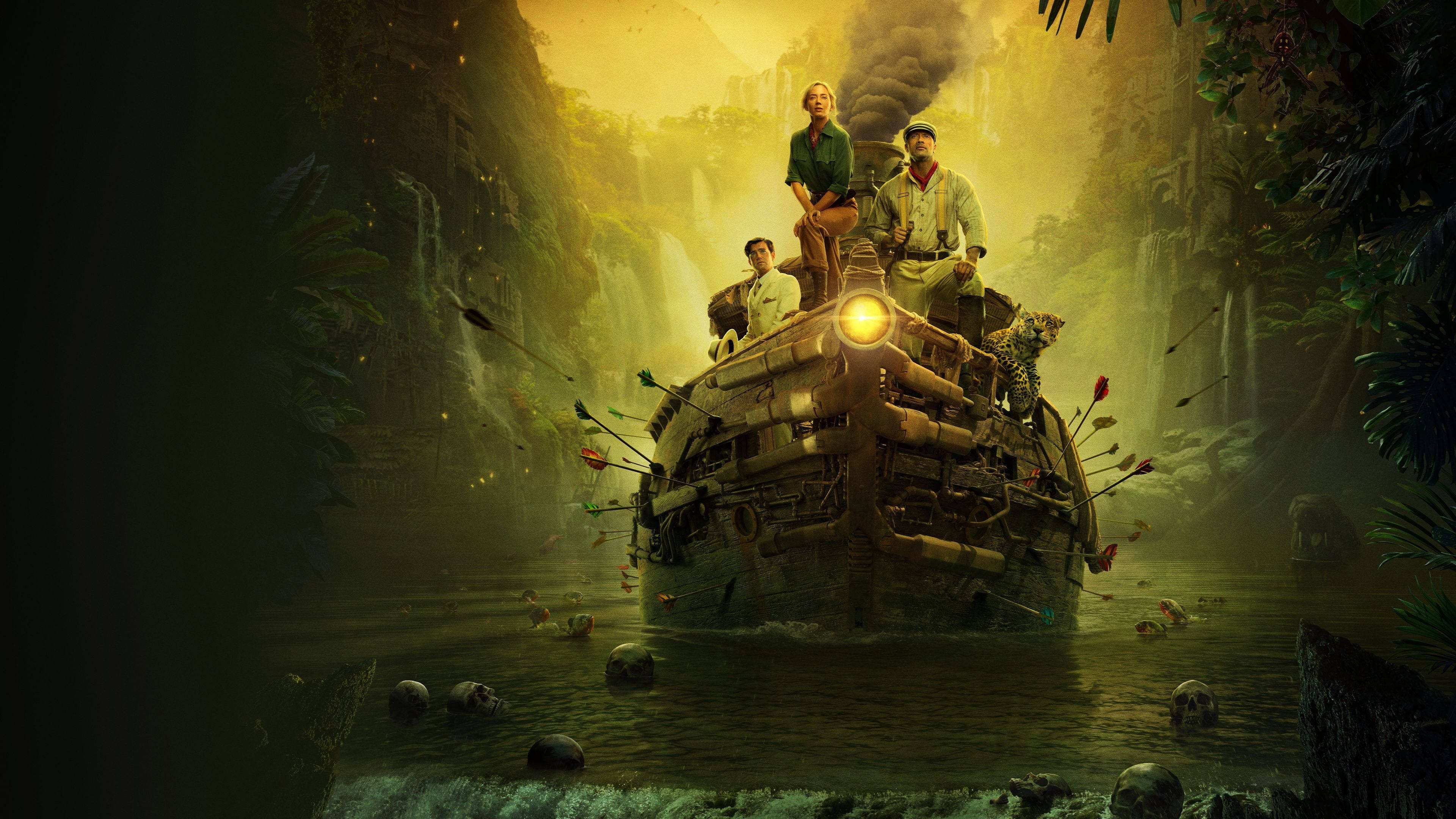 Jungle Cruise Rivierboot Teaser 2021 Muurpapier