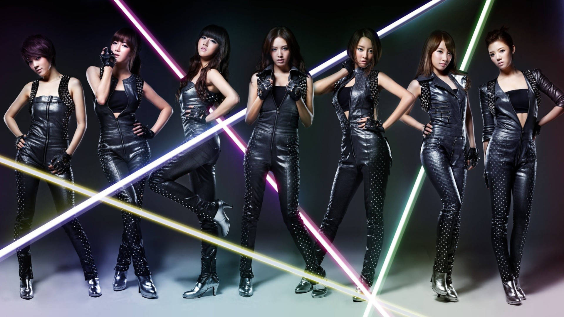 K Pop Meisiegroep Rainbow — Kpop GIF Muurpapier