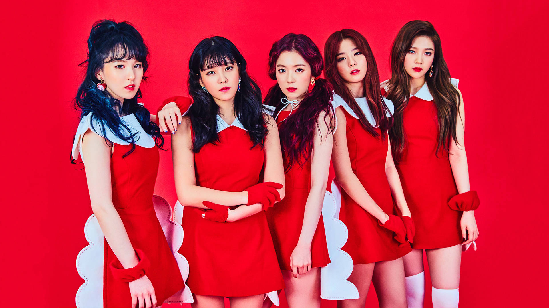 K Pop Meisiegroep Red Velvet Muurpapier