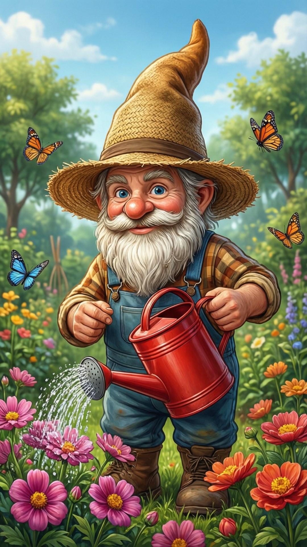 Kabouter Tuinier Muurpapier