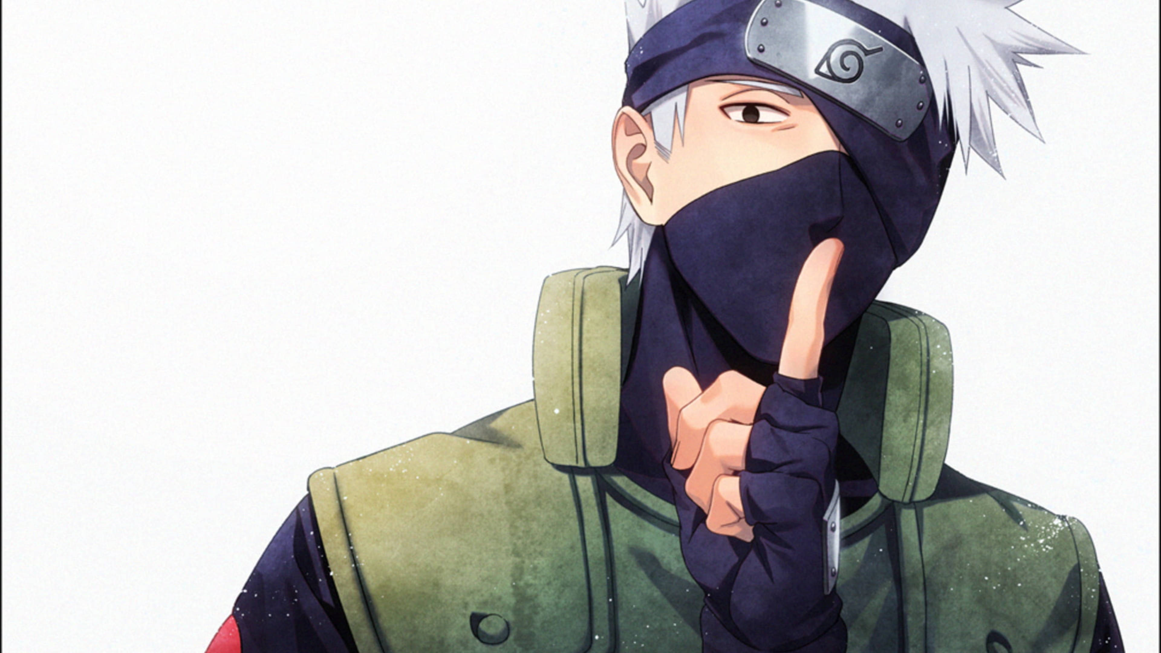Kakashi 4K wat iemand tot stilte maan Muurpapier