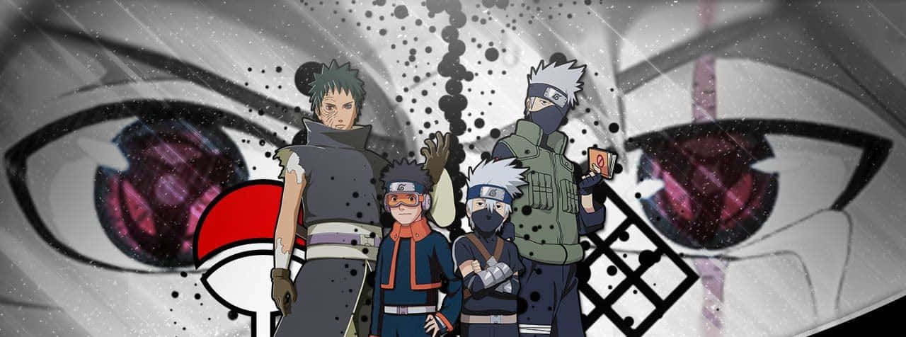 Kakashi en Obito — Naruto iPhone GIF Muurpapier