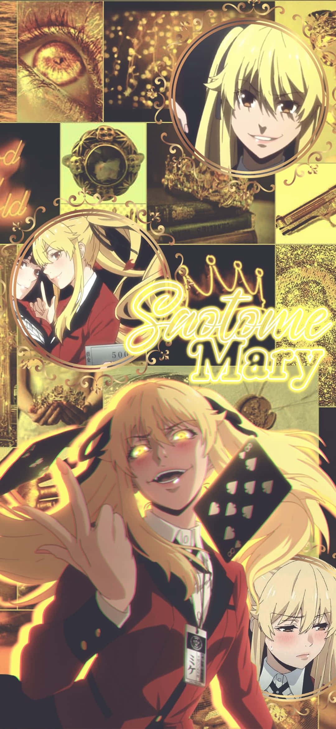 Kakegurui Mary Saotome Prent Muurpapier