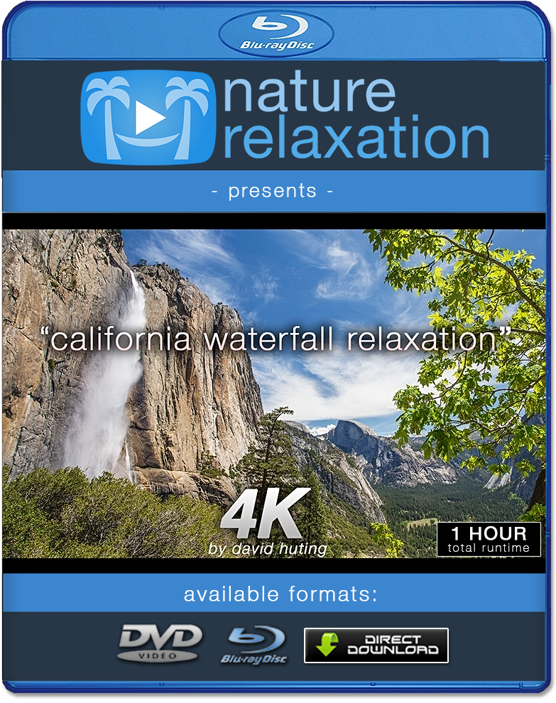 Kaliforniese Waterval Ontspanning Blu Ray Omslag Muurpapier