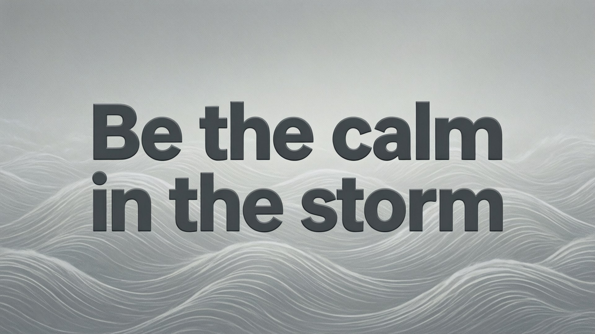 Kalm in Storm Aanhaling Muurpapier