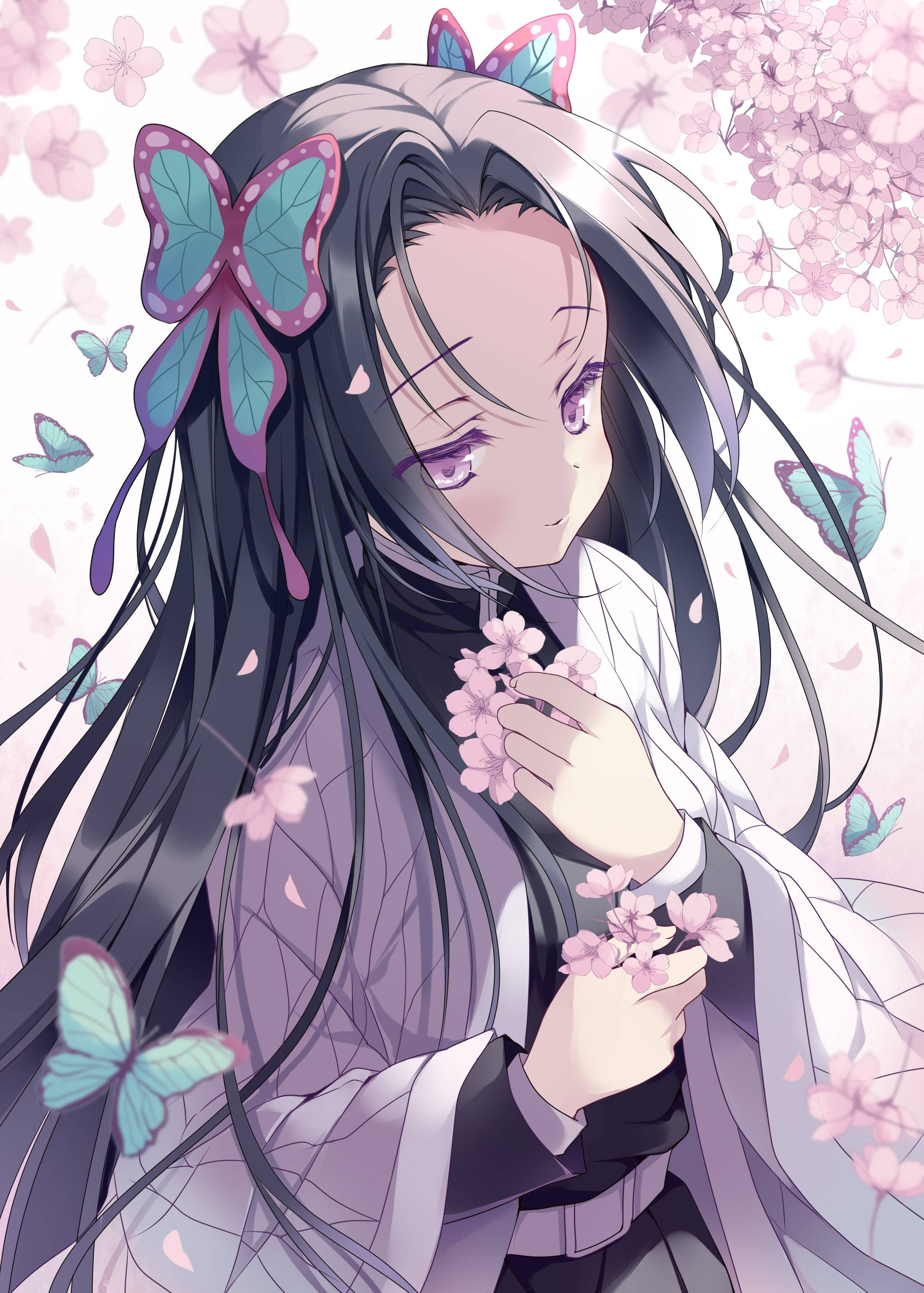Kanae Kocho Pastelkleurige Kuns Muurpapier