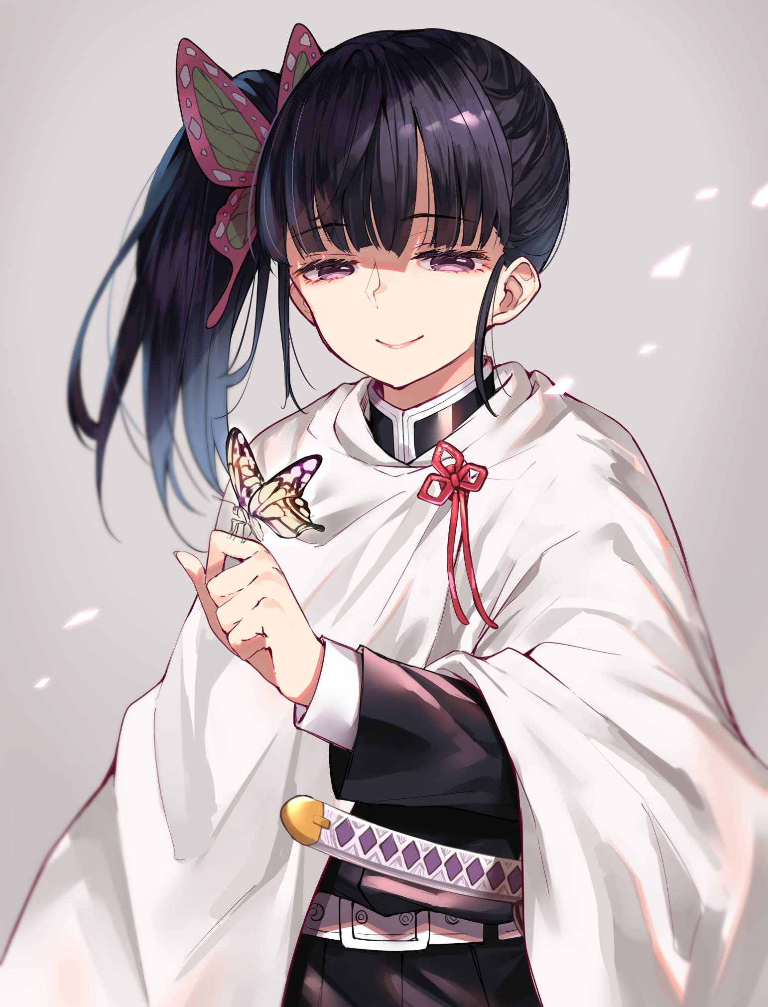 Kanao Tsuyuri Sagte Glimlag Muurpapier