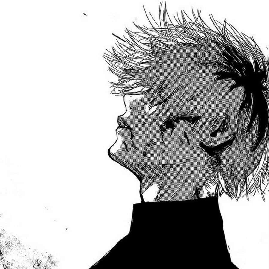 Kaneki Anime Hartseer Dood Muurpapier