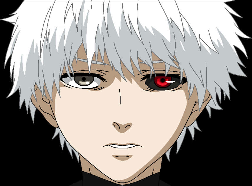 Kaneki Ken Een Oog Ghoul Portret Muurpapier