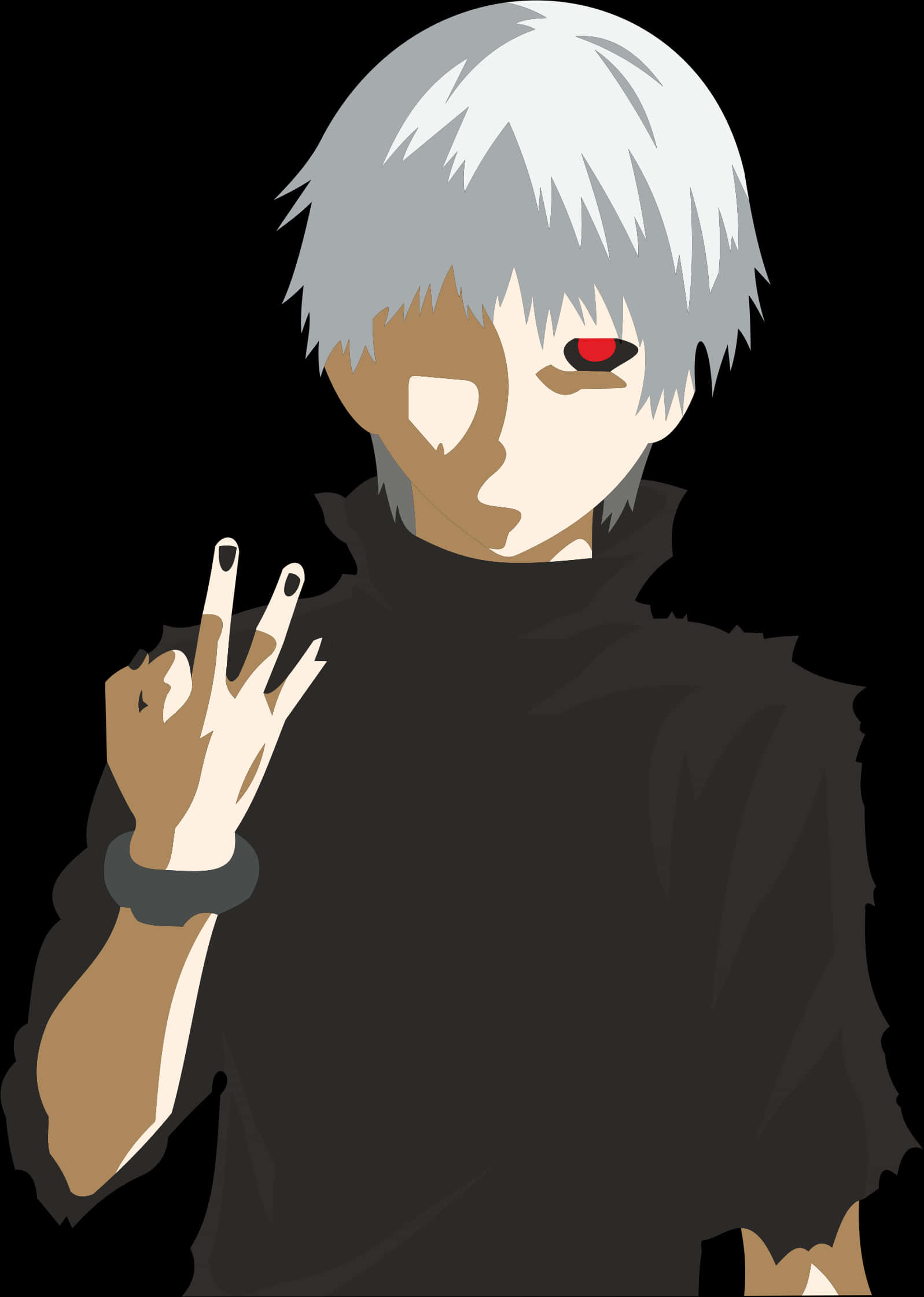 Kaneki Ken Vektorkuns Muurpapier