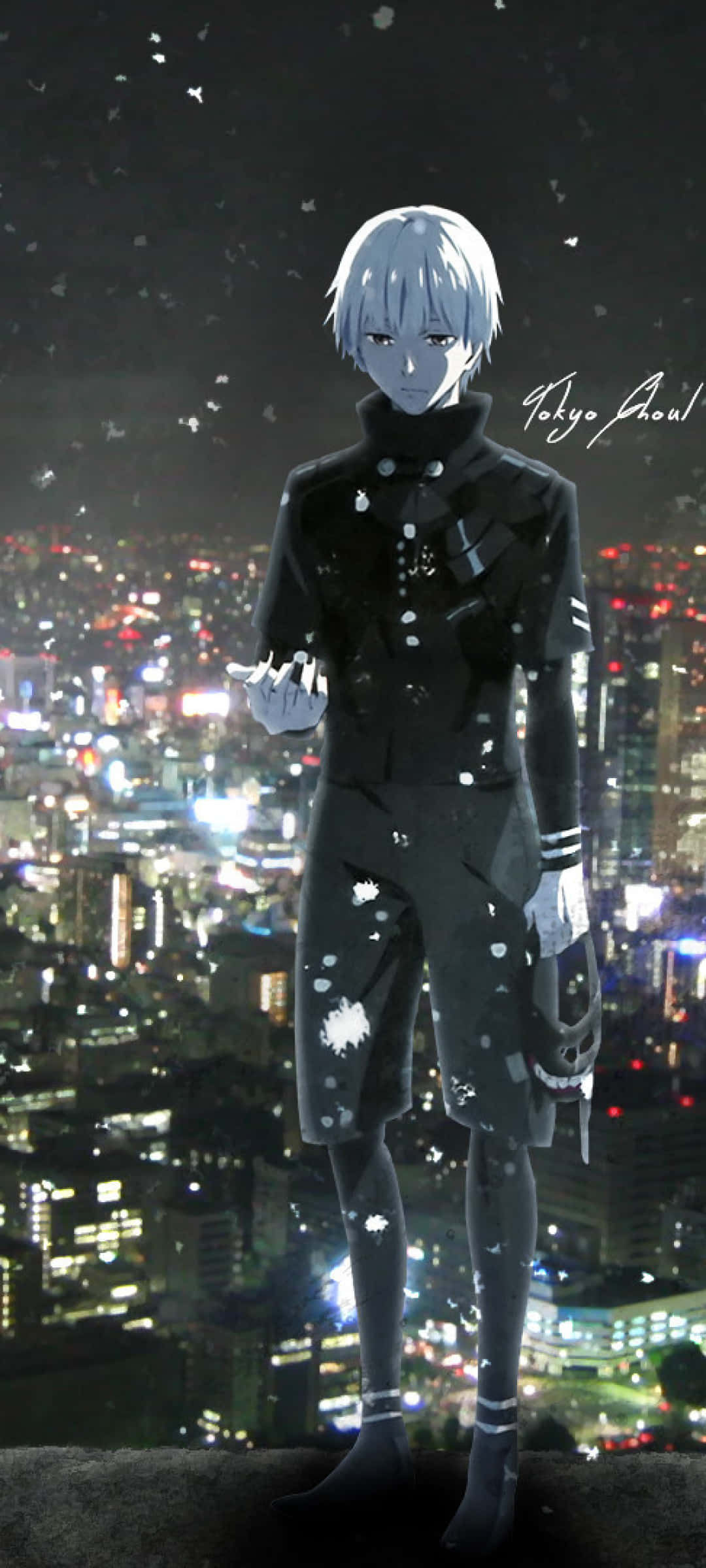 Kaneki se transformasie in 'n ghoul Muurpapier