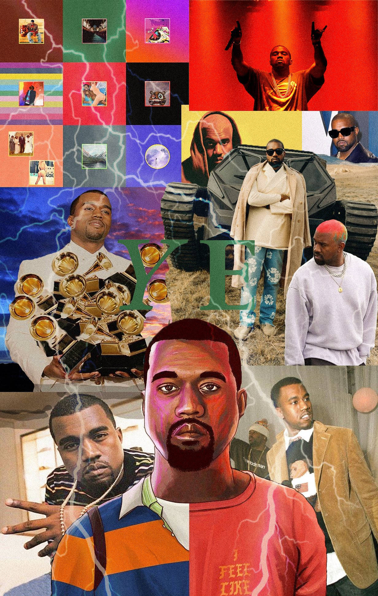 “Kanye West – College Dropout” Muurpapier