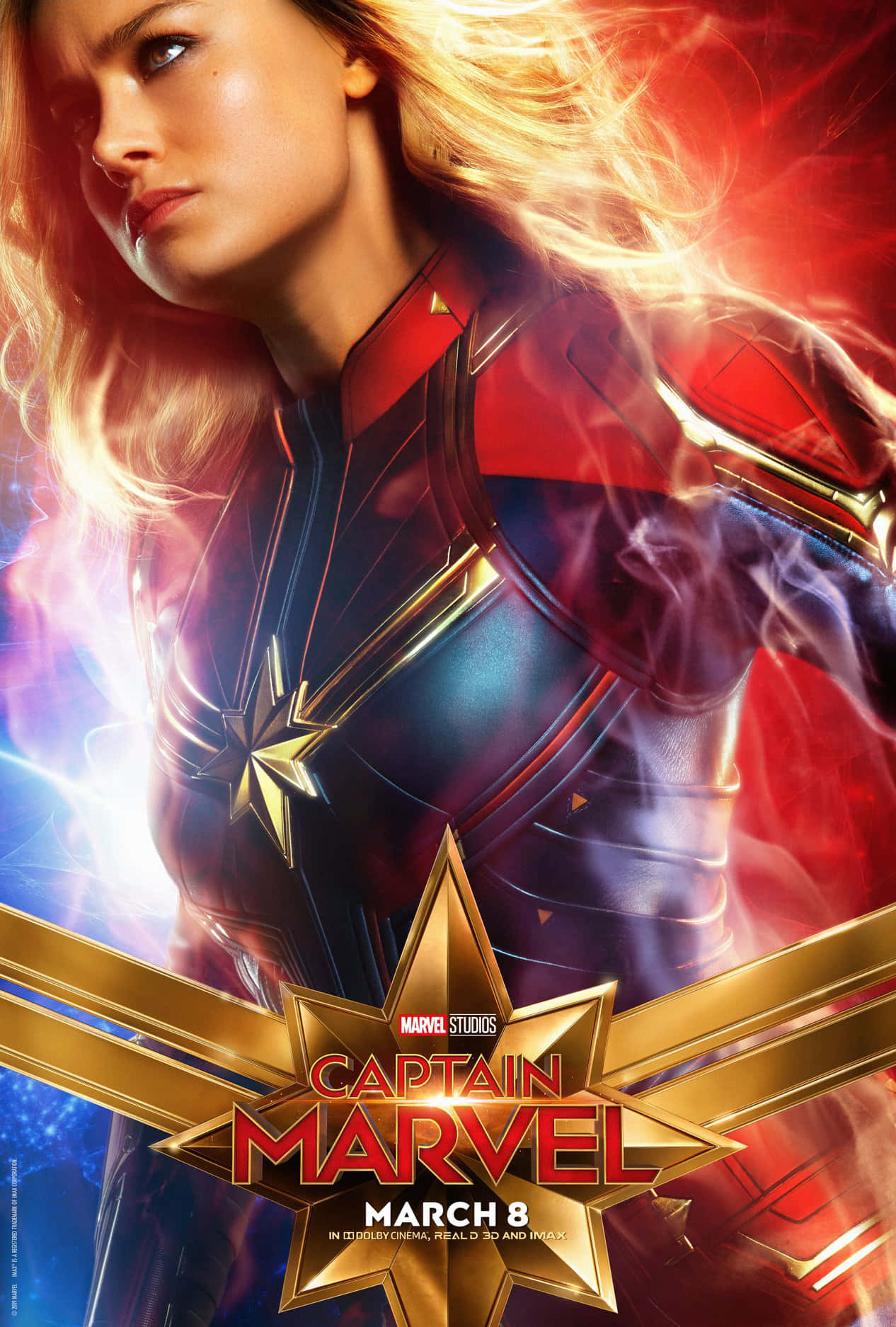 Kaptein Marvel Carol Danvers Grafika Muurpapier