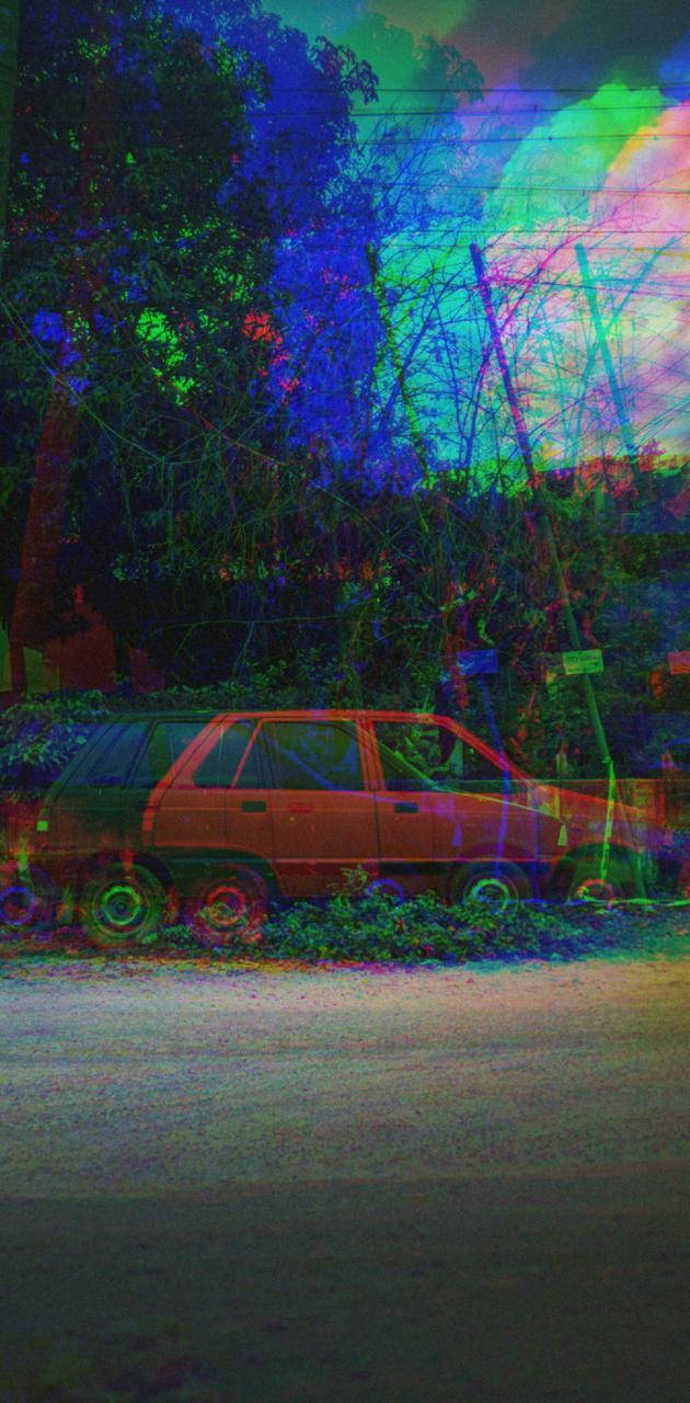 Kar Trippy Estetika Muurpapier
