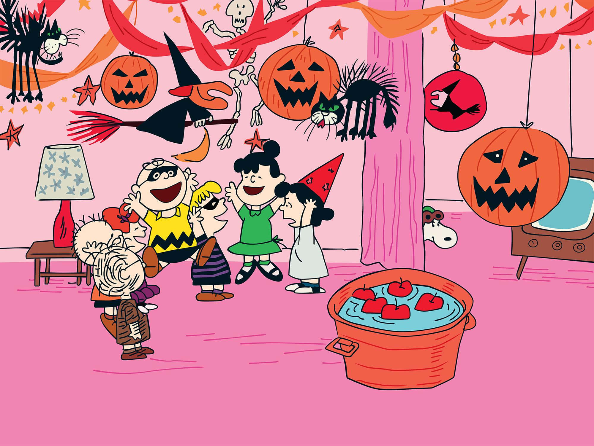 'Karel se Gunstelingfees - Halloween Viering!' Muurpapier