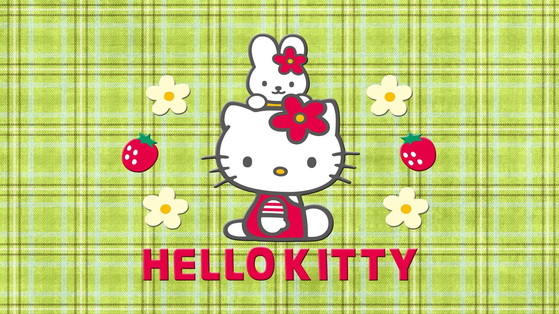 Kathy en Hello Kitty Estetika Muurpapier