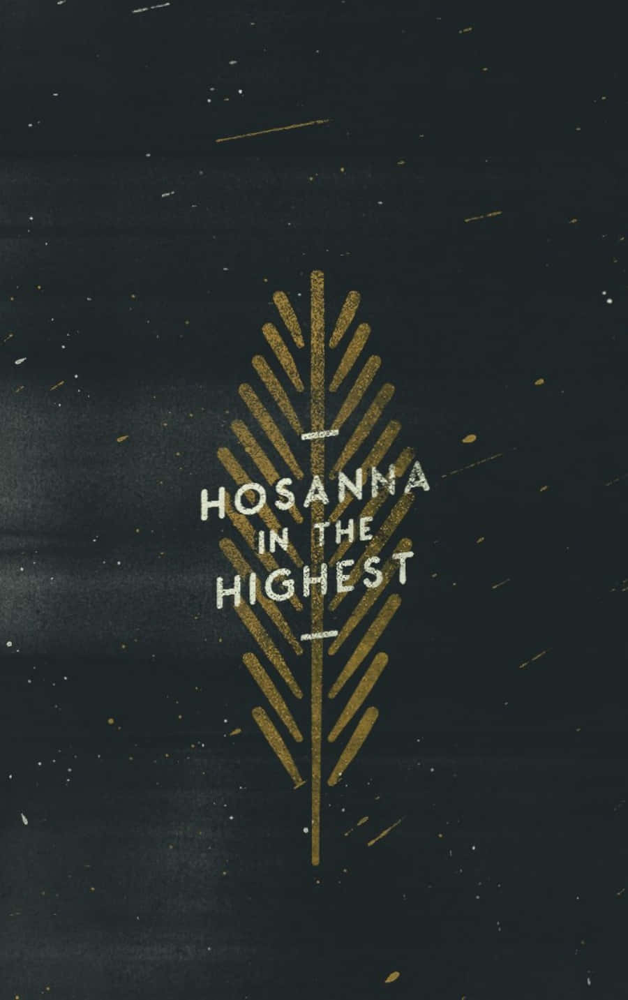 Katolieke Foon Hosanna In Die Hoogste Muurpapier