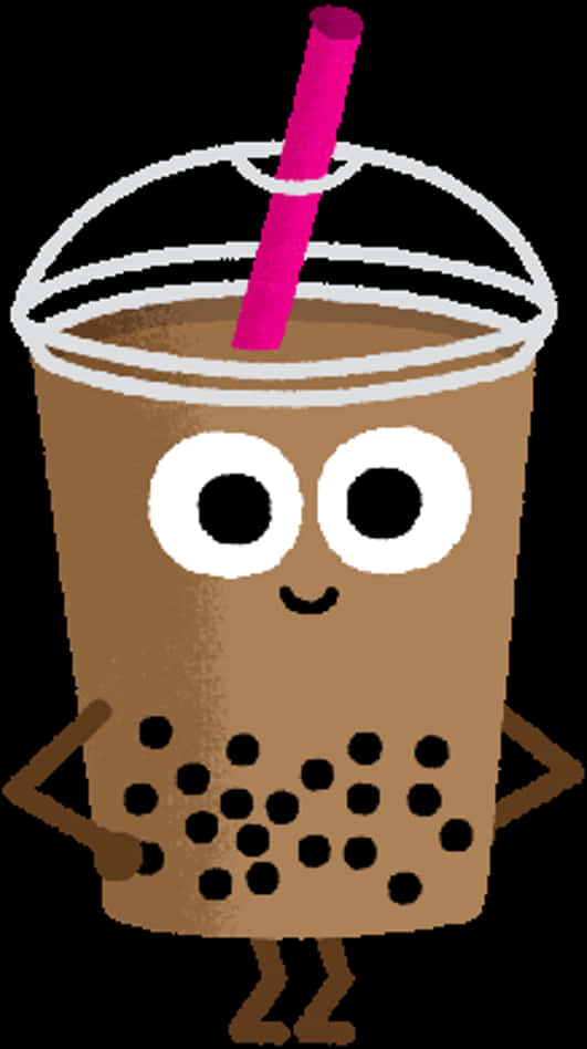 Kawaii Borreltee Karakter.PNG Muurpapier