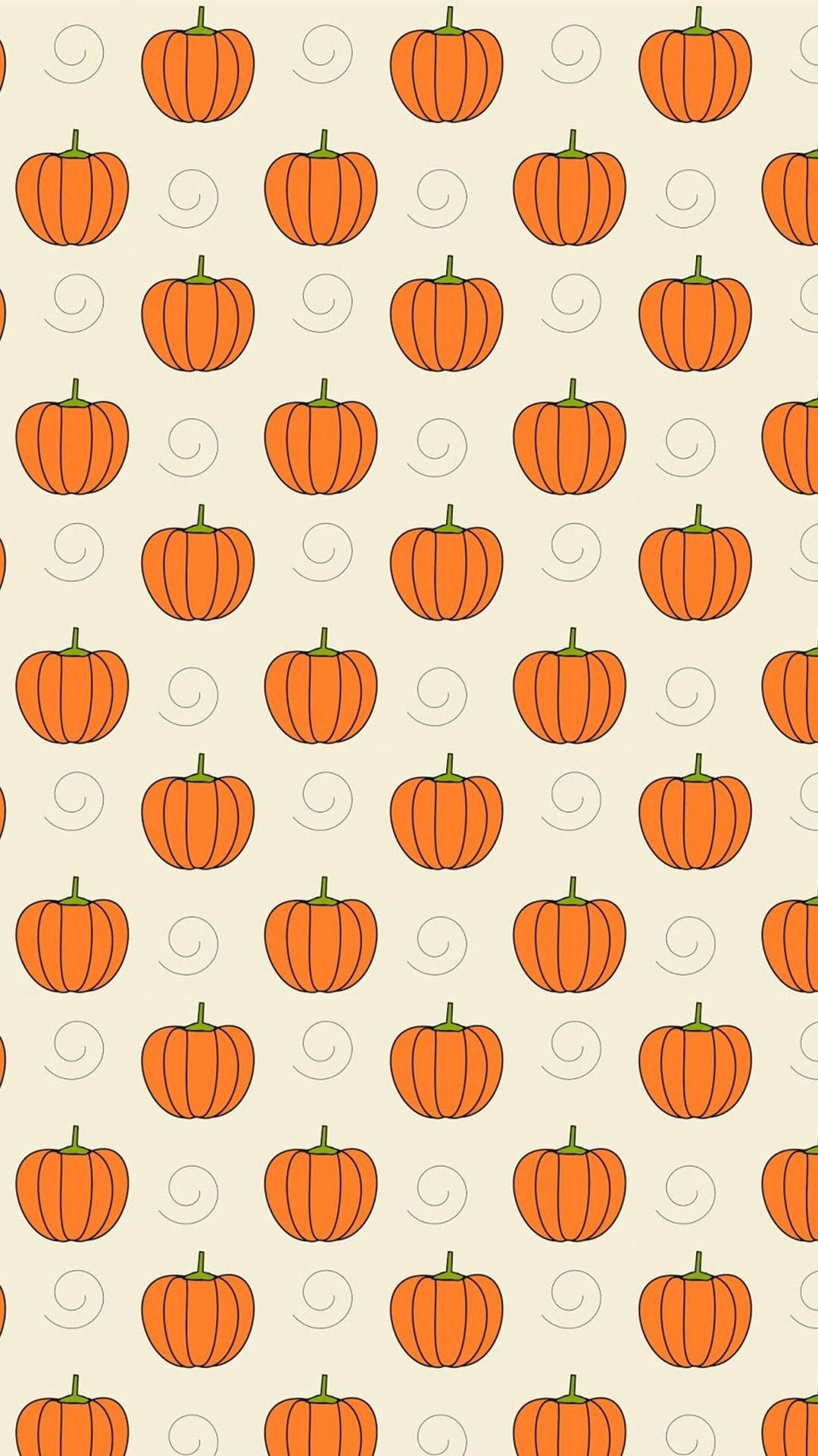 Kawaii Halloween Pampoene Muurpapier