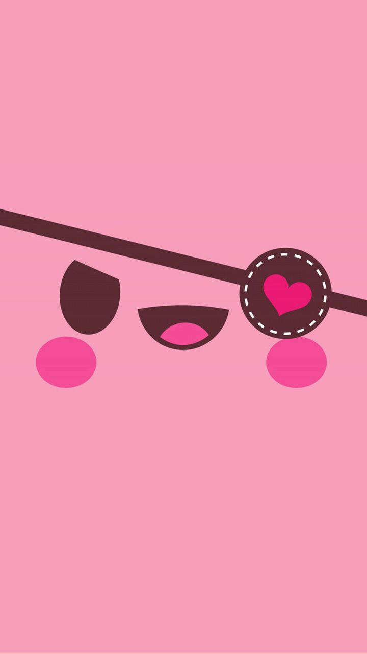 Kawaii Oulike Meisies Oogpleister Muurpapier