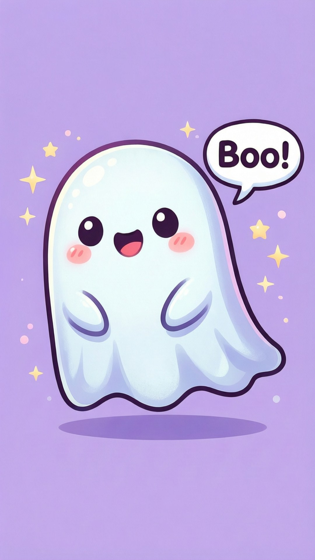 Kawaii Spook Boo Muurpapier